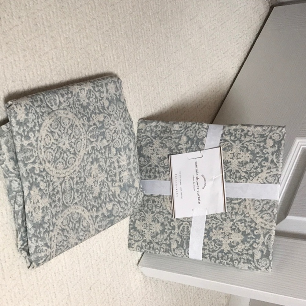 Pottery Barn shower curtain